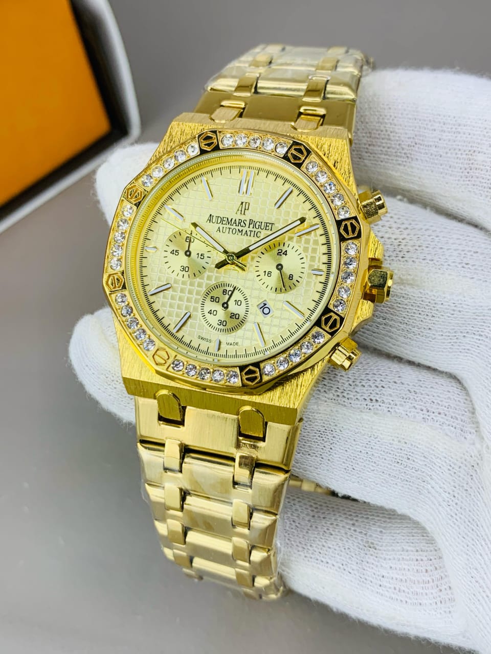 AP Branded Watch for Men's - Full Golden