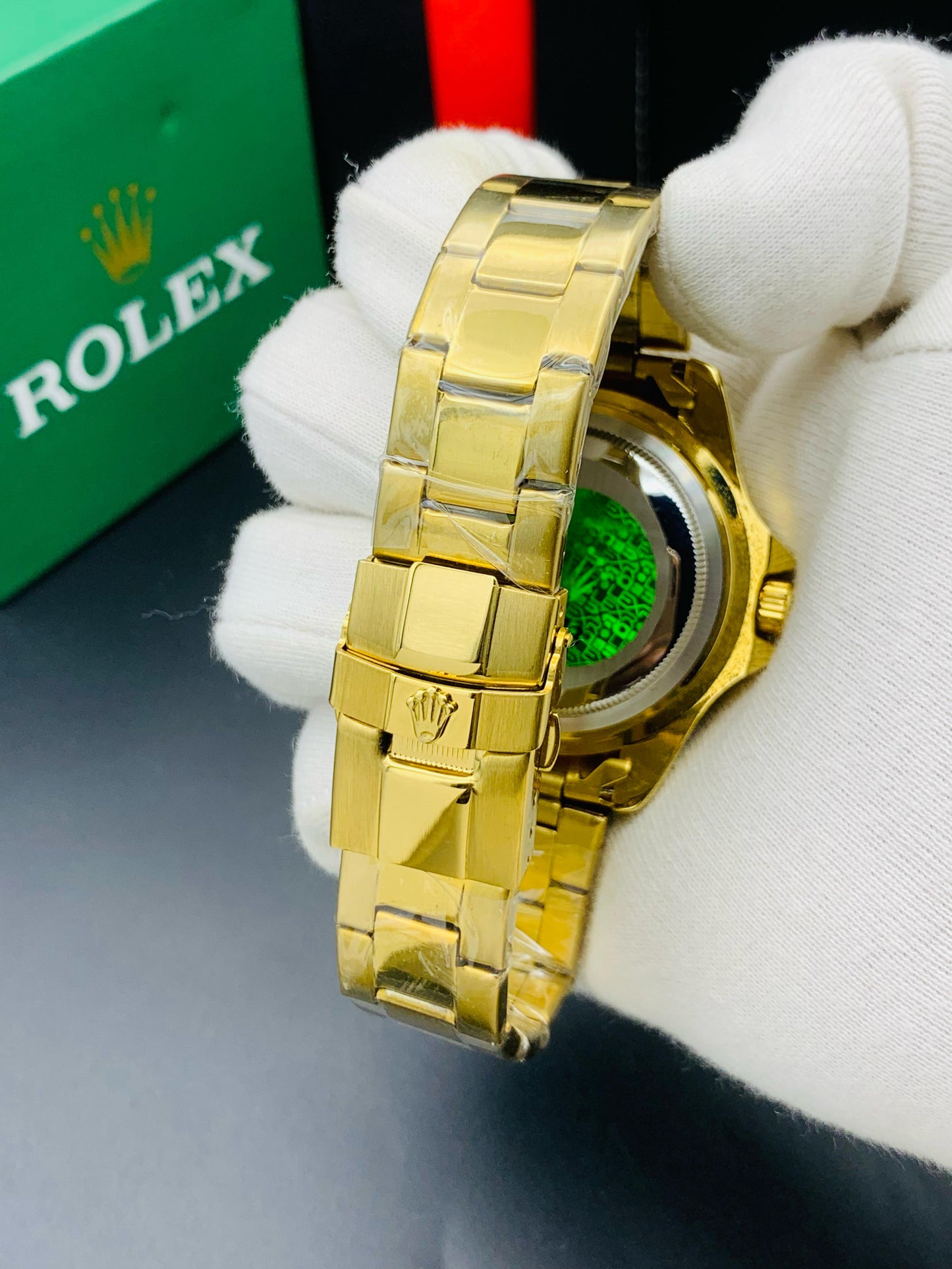 Submariner Full Golden Men's Watch - Golden Dial