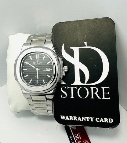 Seastar Original Watch for Men's - Black Silver