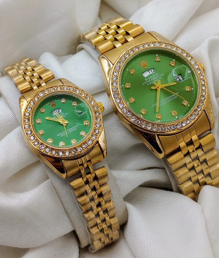 Couple Watches Best Gift for Couples - Green Dial