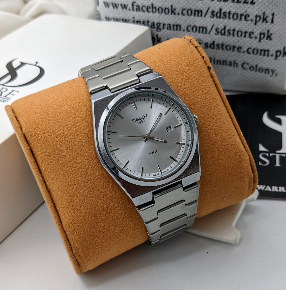 Mens Branded Watch PRX  - Stainless Steel - Silver Dial