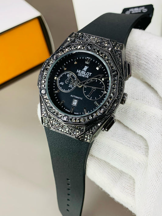 Diamond Branded Mens Watches - Black Case