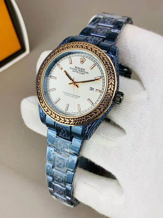 Men's NavyBlue Watches - Rlx Engraving Edition