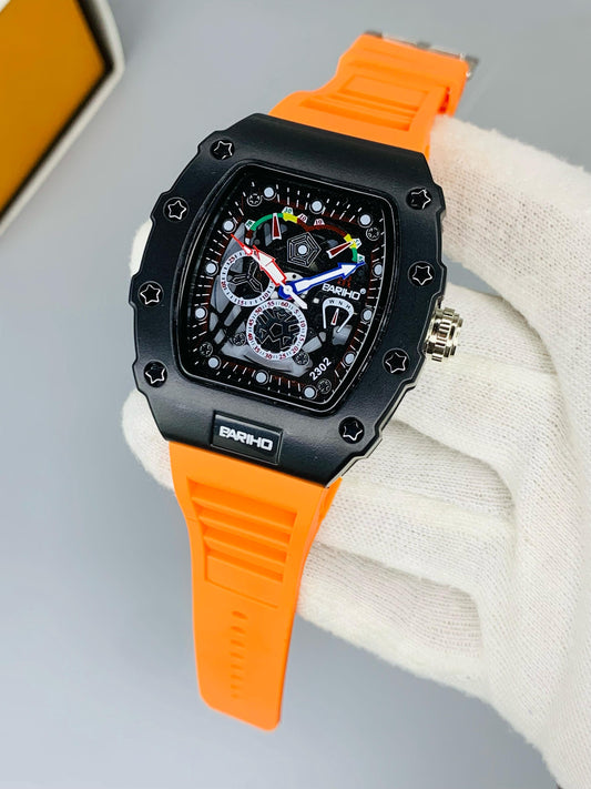Bariho Men's Watch - Orange Strap