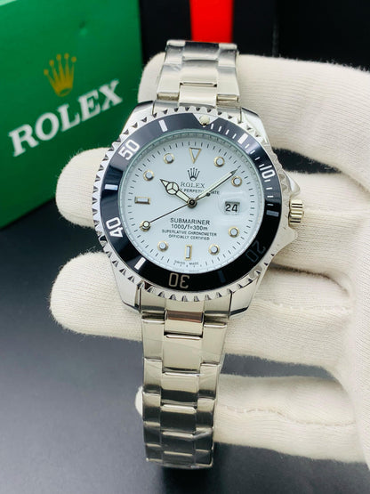 Submariner Full Silver Men's Watch - Silver Dial
