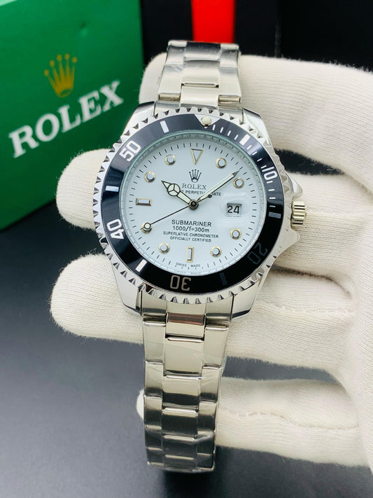 Submariner Full Silver Men's Watch - Silver Dial