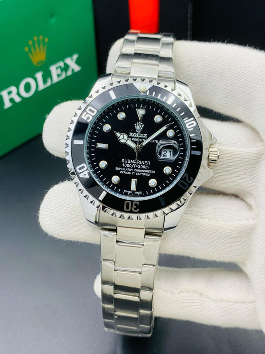 Submariner Full Silver Men's Watch - Silver Dial