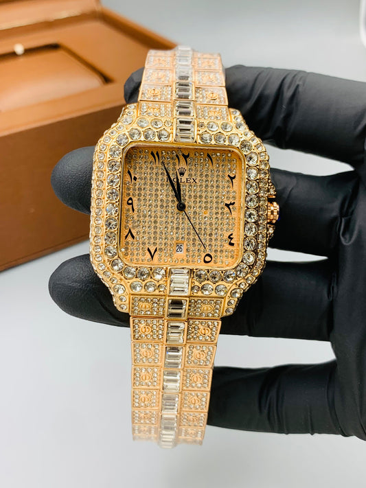 RLX Diamond Watch For Men's - Rosegold