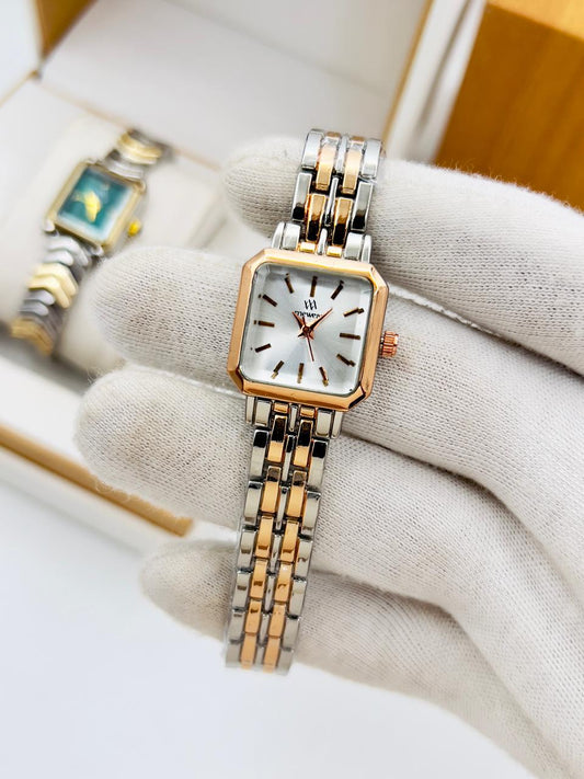 Branded Ladies Watches - White Dial - V-05
