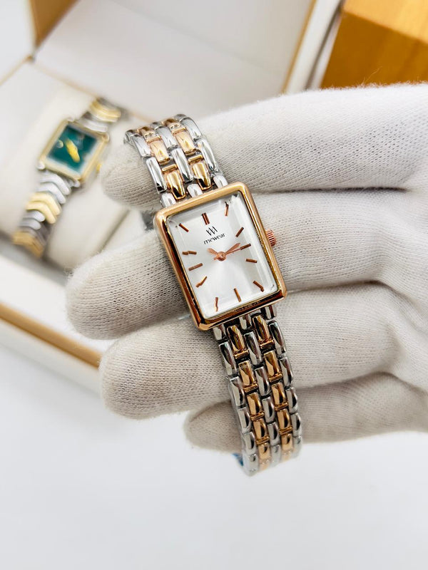 Branded Ladies Watches - White Dial - V-09