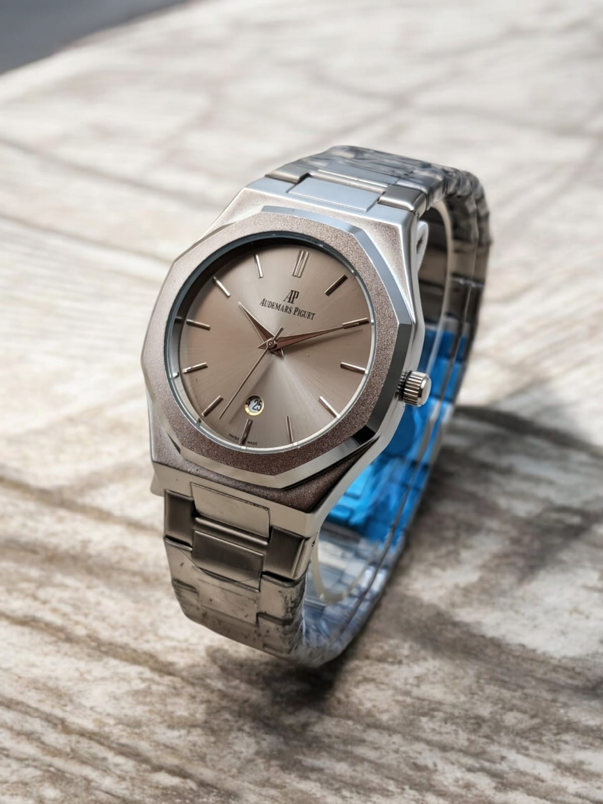 AP Mens Branded Watch - Silver Dial