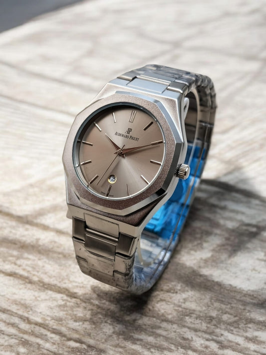 AP Mens Branded Watch - Silver Dial