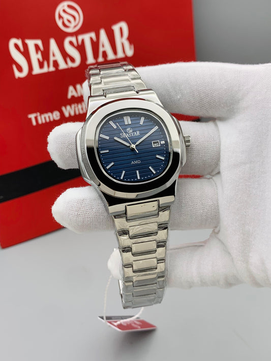 Seastar Original Watch for Men's - Blue Silver