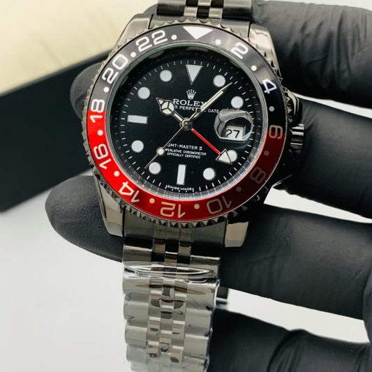 GMT Master 2 Branded Men's Watch - Black and Red