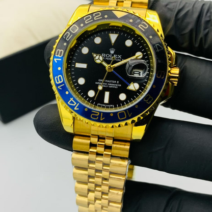 GMT Master 2 Branded Men's Watch - Blue and Black