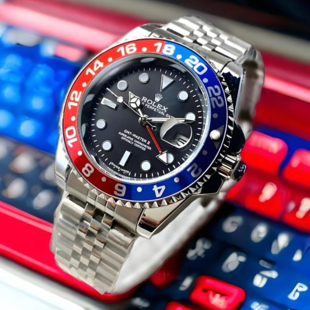 GMT Master 2 Branded Men's Watch - Red and Blue