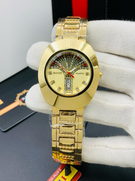 Most Demanding Vintage Golden Watch for Men's - Waterproof